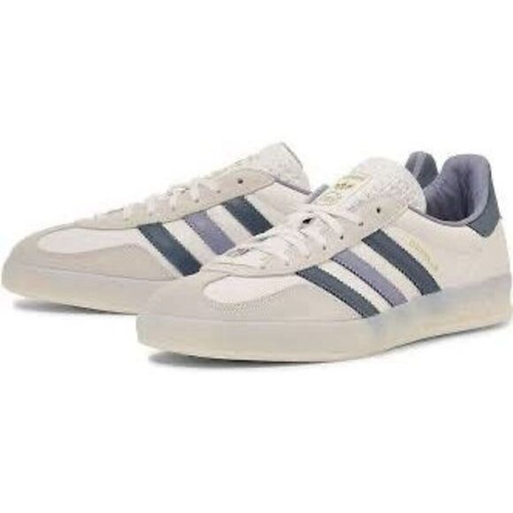 Adidas Men\'s Off-White Navy Gazelle Indoor Shoes Size 7 NWOT main image 7